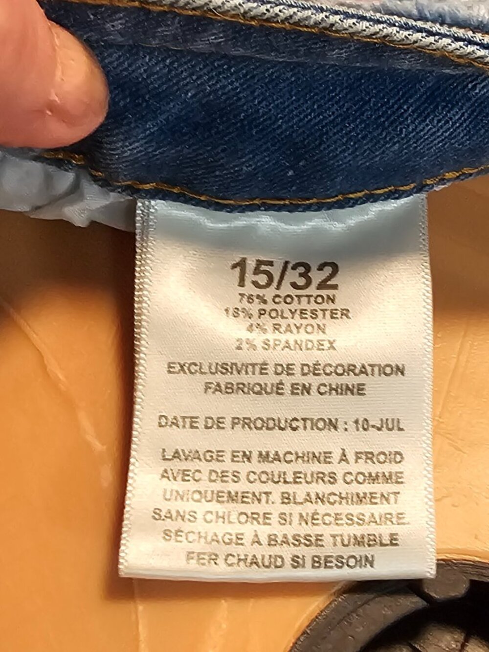 Celebrity Ace Distressed Leopard‑Patch Jeans – Size 15/32 - Picture 5 of 8